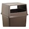 Rubbermaid Commercial Trash Can Lid, Brown, Plastic FG256V00BRN - alternate 3